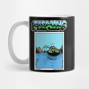 Fisherman Out On The Boat Fishing Novelty Gift Mug